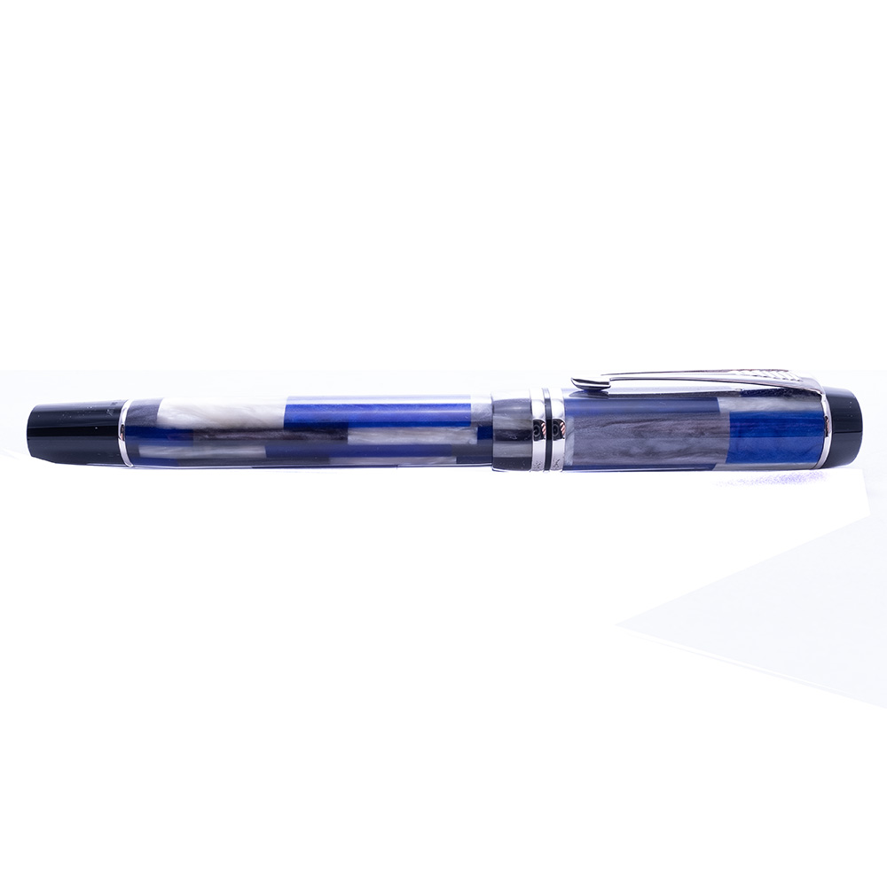 Parker Duofold Mosaic Blue Rollerball Pre-owned