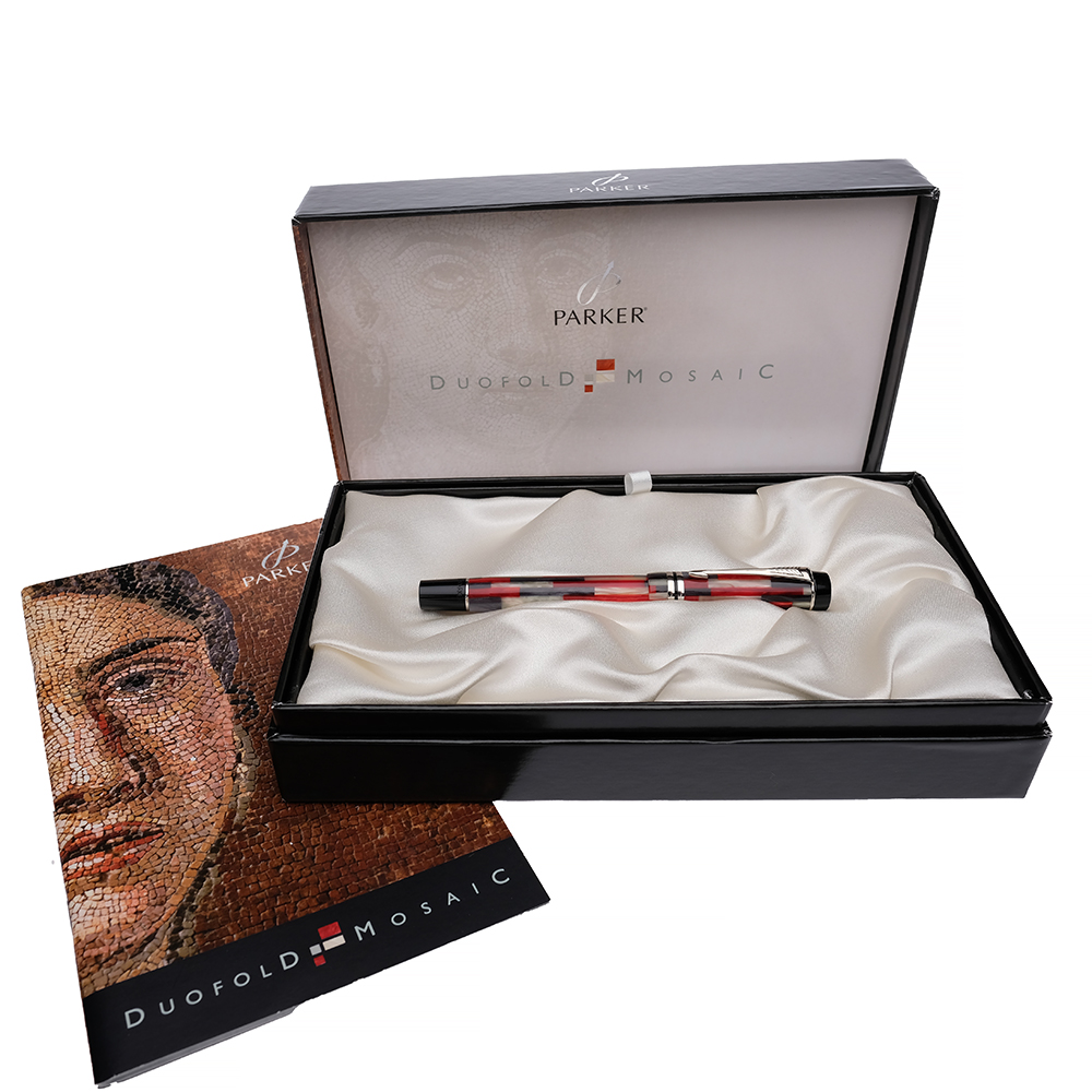 Parker Duofold Mosaic Black CT Balpen Pre-owned