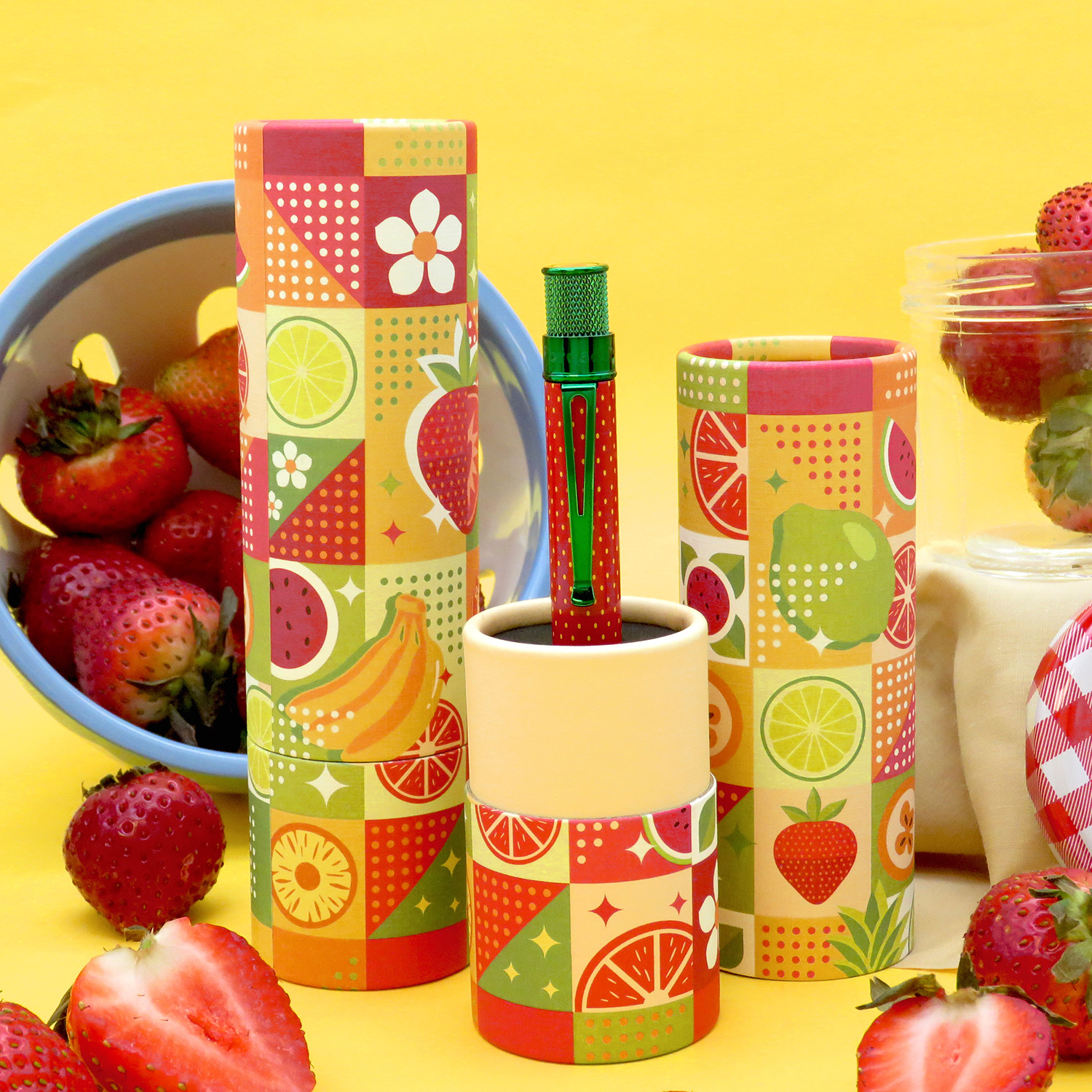 Retro 51 Tornado Fruit Series Strawberry Rollerball / Bolígrafo