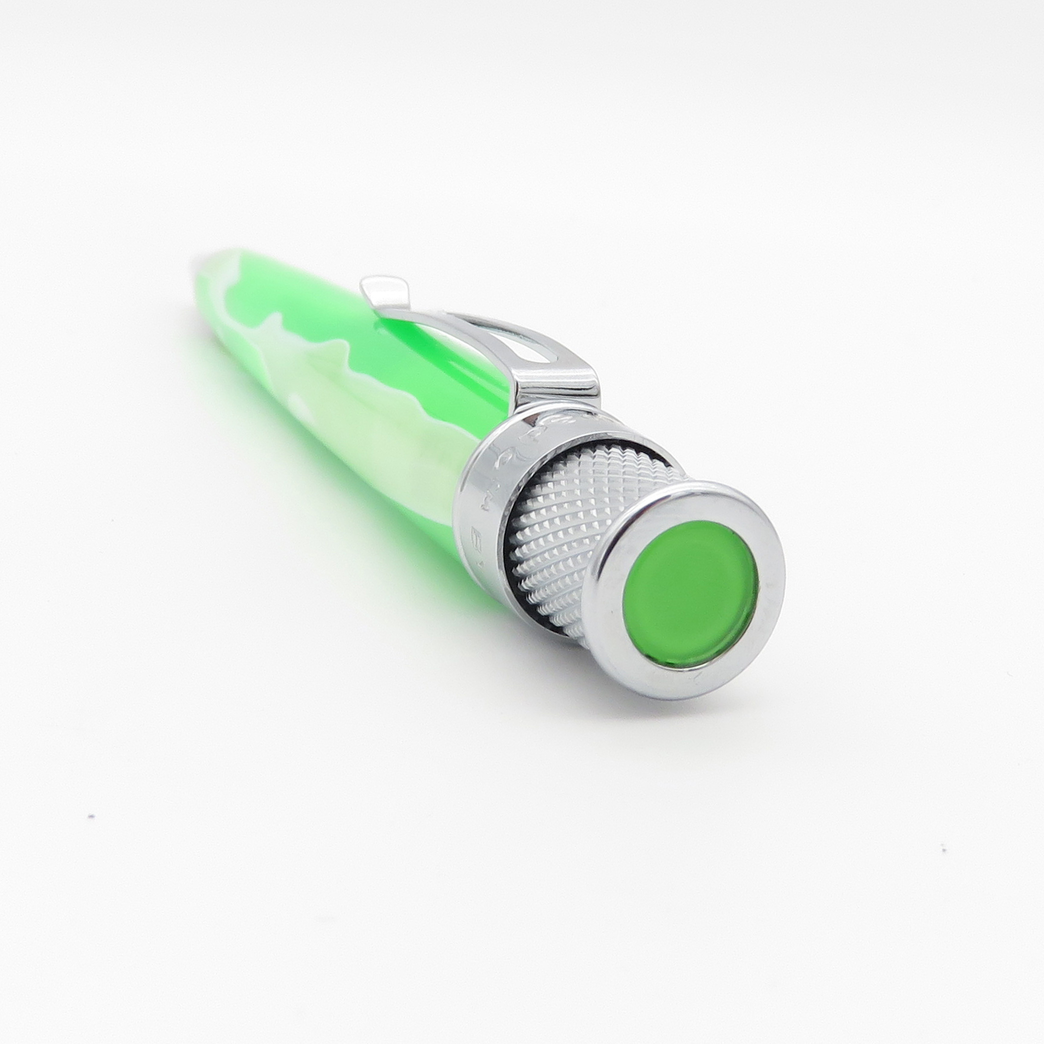 Retro 51 Tornado Acrylic Cosmic Swirl Green & White Rollerball / Ballpoint