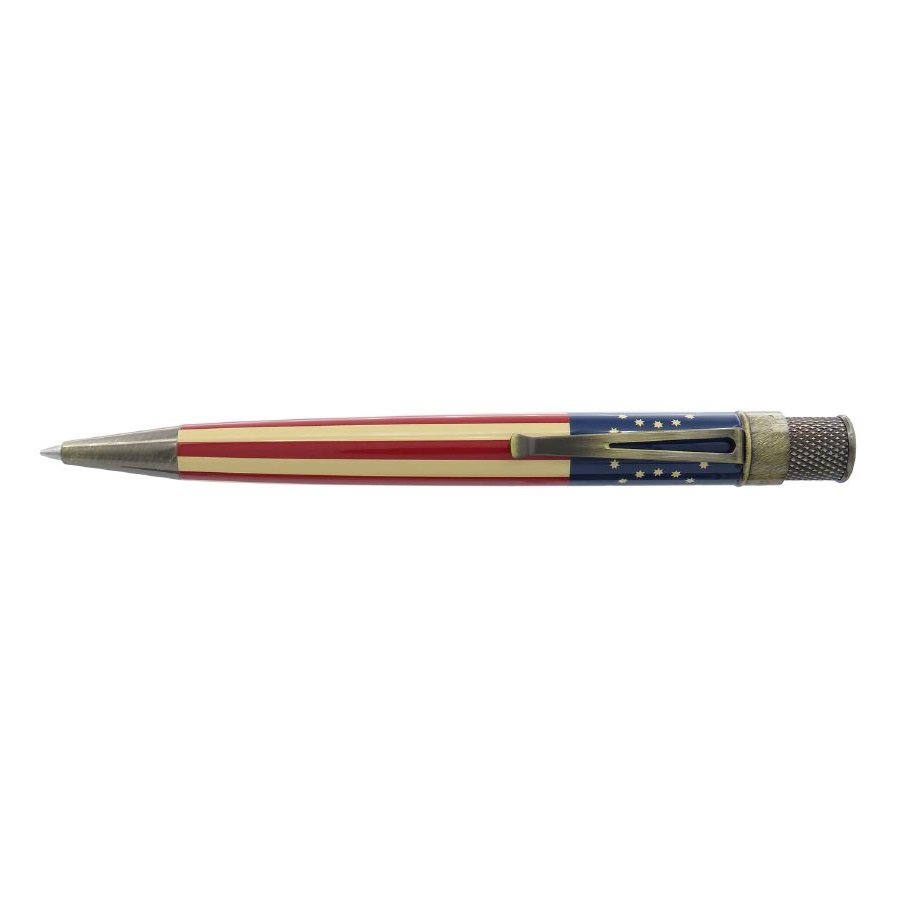 Retro 51 Tornado Vintage Metalsmith Bennington Flag Rollerball / Ballpoint
