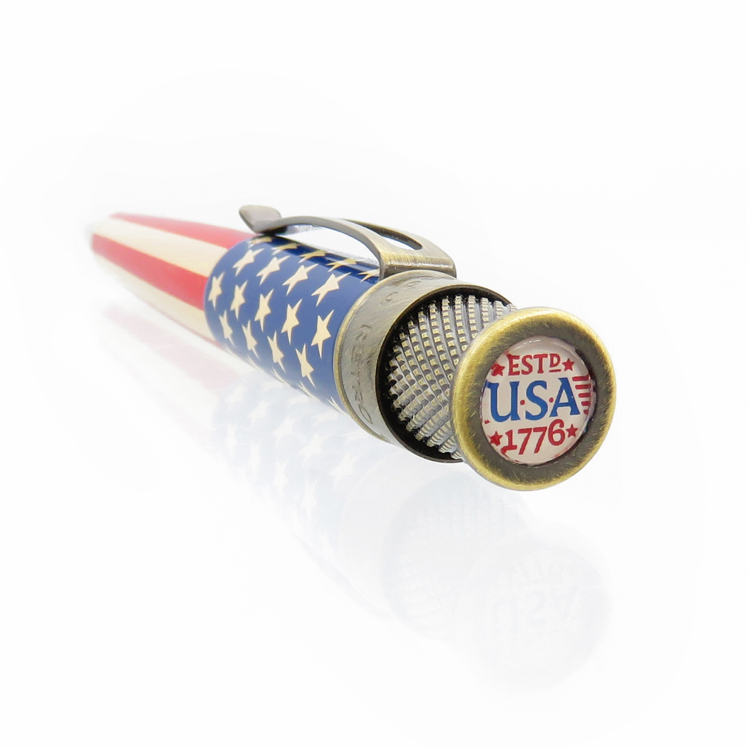 Retro 51 Tornado Vintage Metalsmith Tribute 250 Flag Rollerball / Balpen