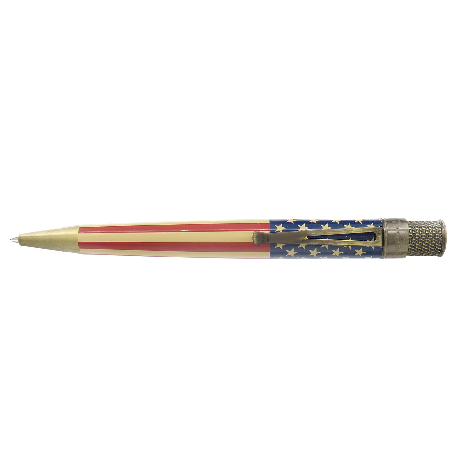 Retro 51 Tornado Vintage Metalsmith Tribute 250 Flag Rollerball / Balpen