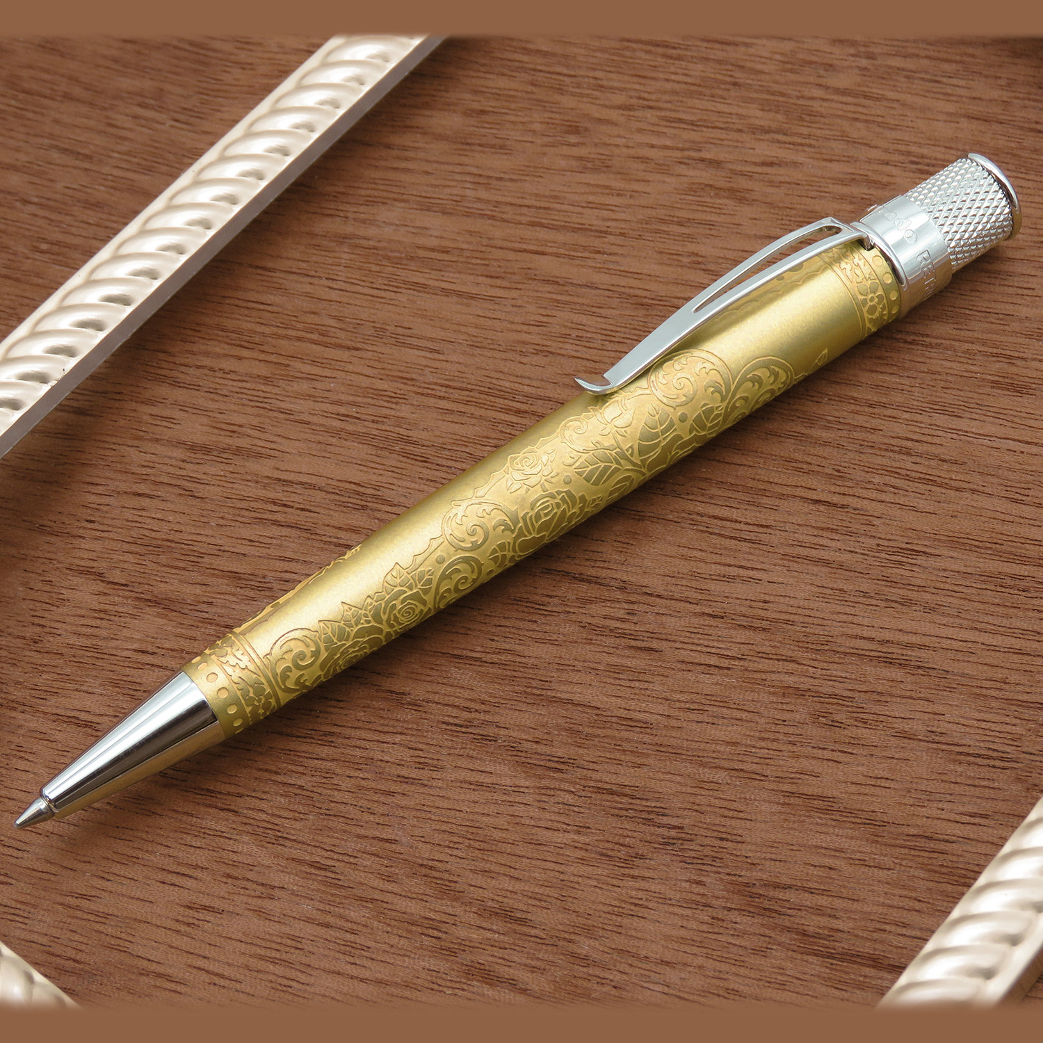 Retro 51 Tornado Vintage Metalsmith Vintage Rose Rollerball / Ballpoint