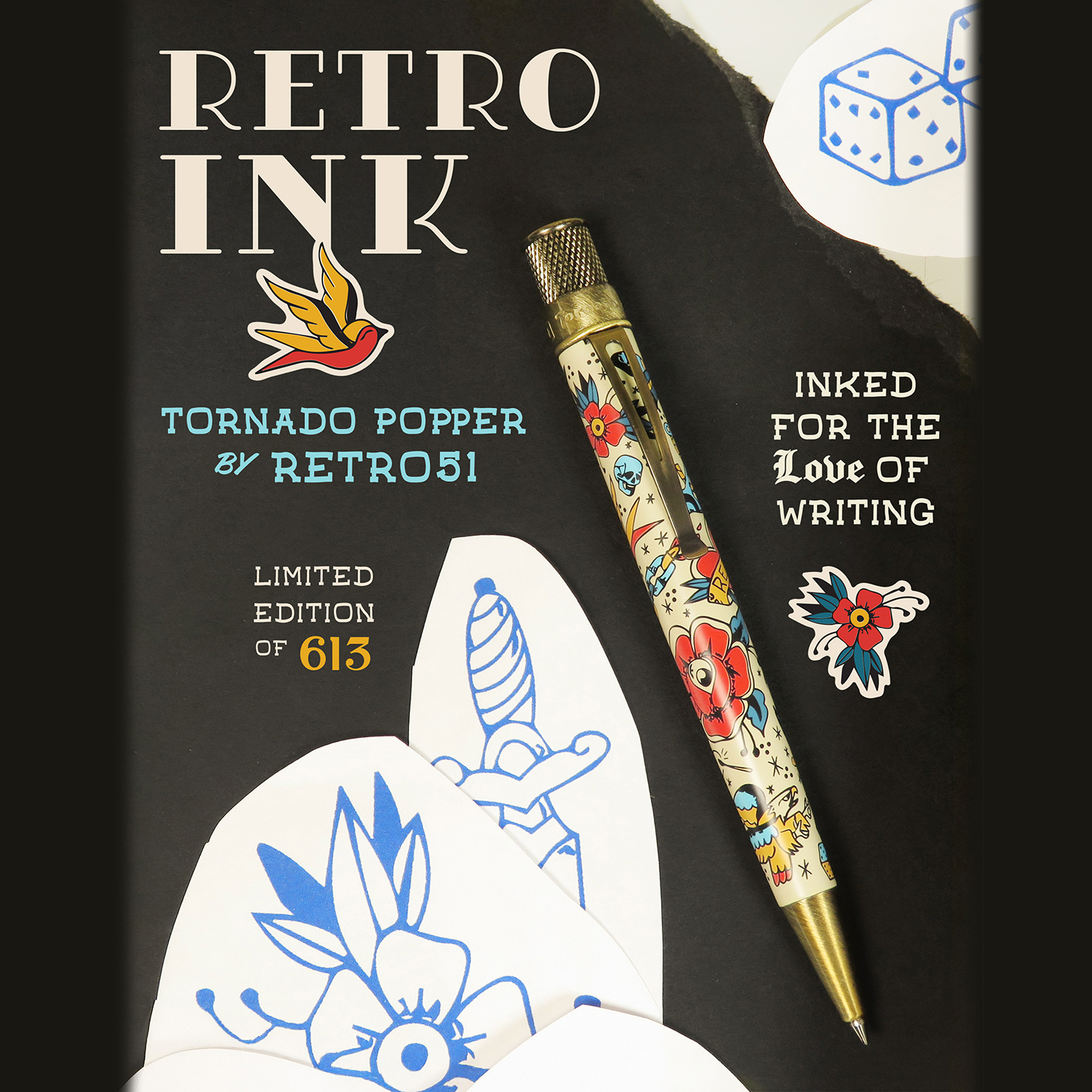 Retro 51 Tornado Popper Retro Ink LE Rollerball / Esferográfica
