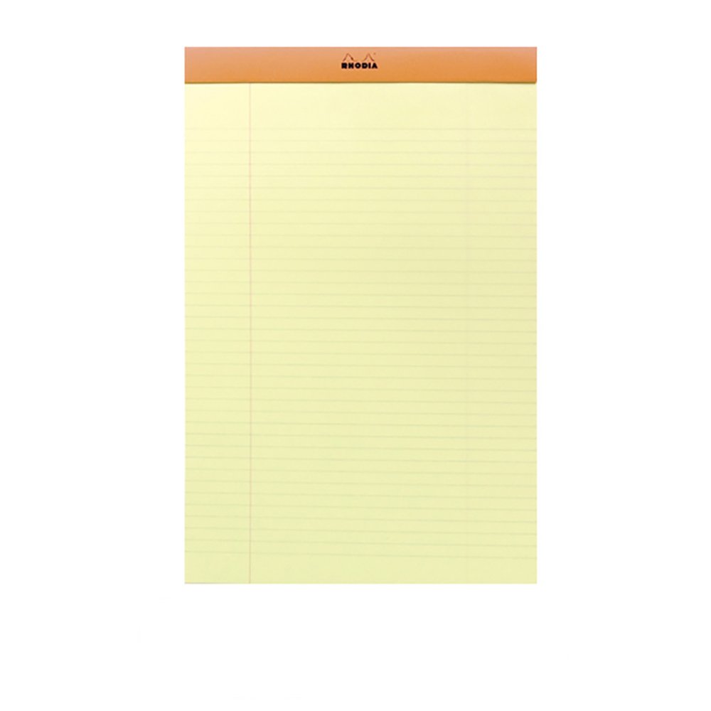 Rhodia No. 19 Notepad Yellow Ruled A4