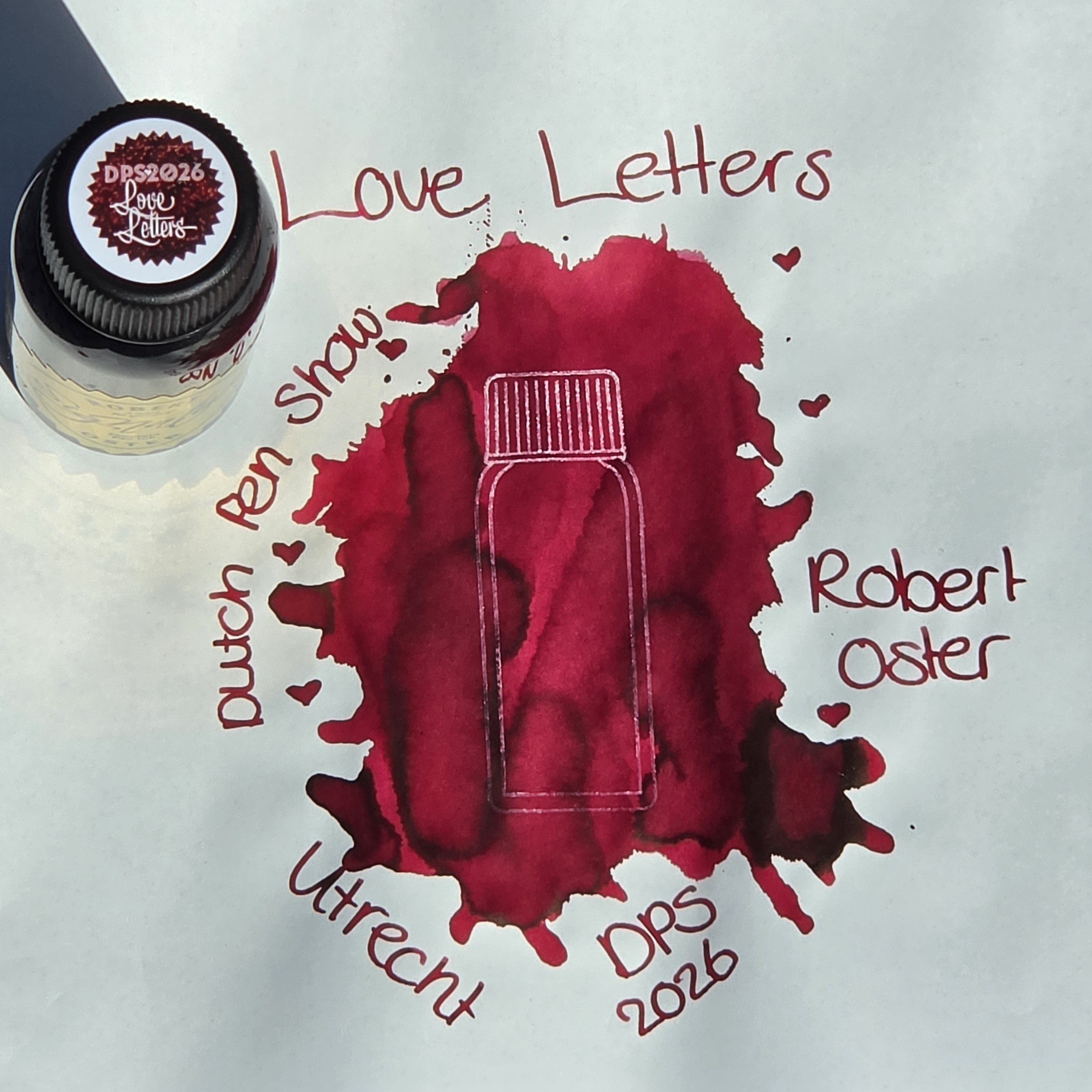 Robert Oster Signature Dutch Pen Show 2026 Love Letters Exclusive Ink Bottle