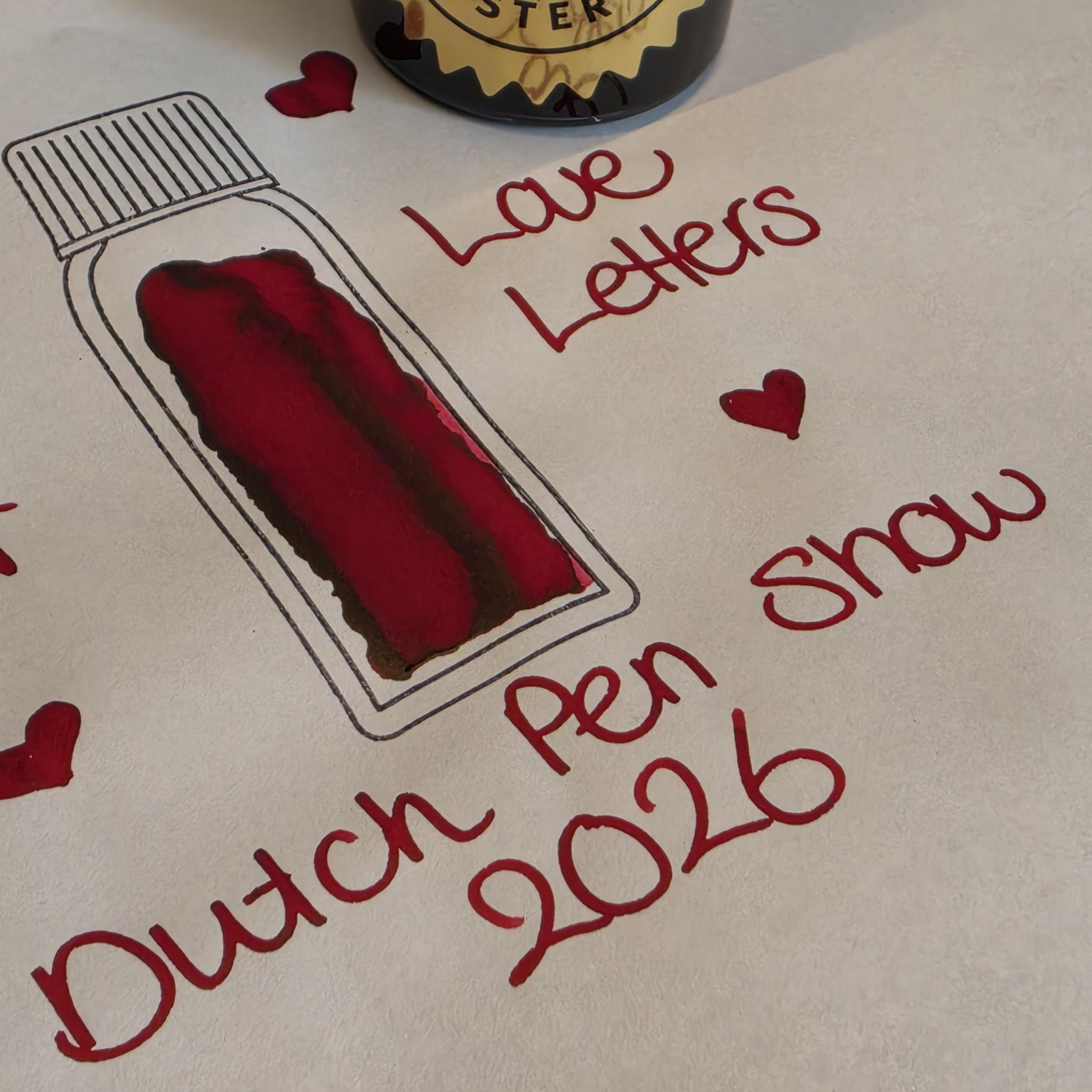 Robert Oster Signature Dutch Pen Show 2026 Love Letters Exclusive Ink Bottle
