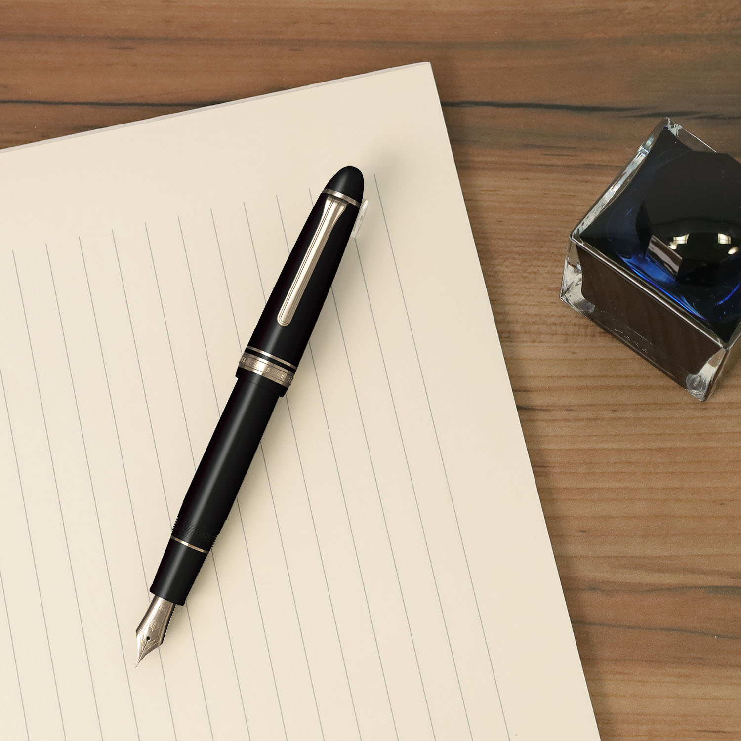 Sailor 1911L 14k Black GT Caneta de tinta permanente