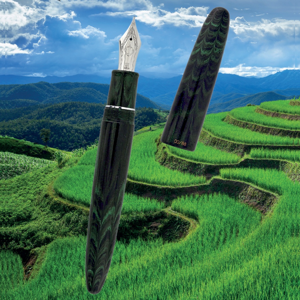 Sailor 1911 King of Pens Ripple Aoine Ebonite RT Fountain pen