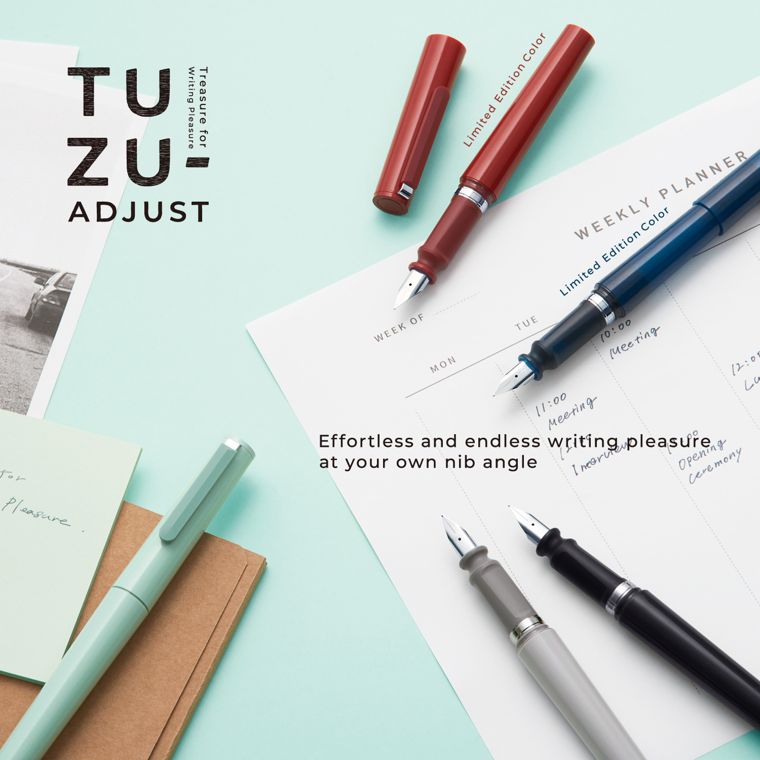 Sailor Tuzu Adjust Navy Blue Fountain Pen