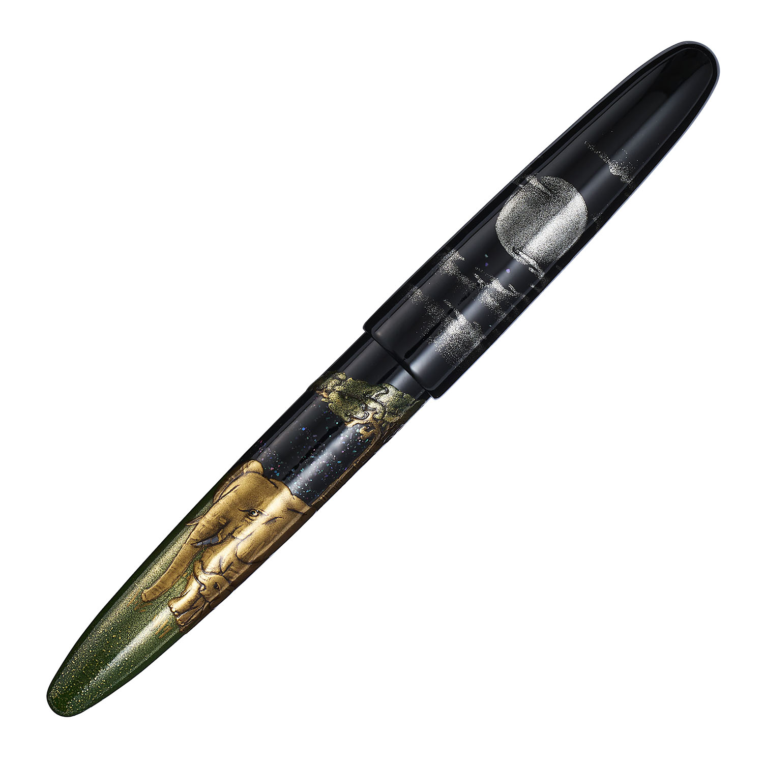 Sailor 1911 King of Pens Maki-E Elephant in the Moonlight Fountain pen