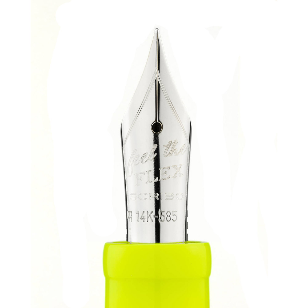 Scribo Piuma Art Fluorescent Yellow ST Fountain pen