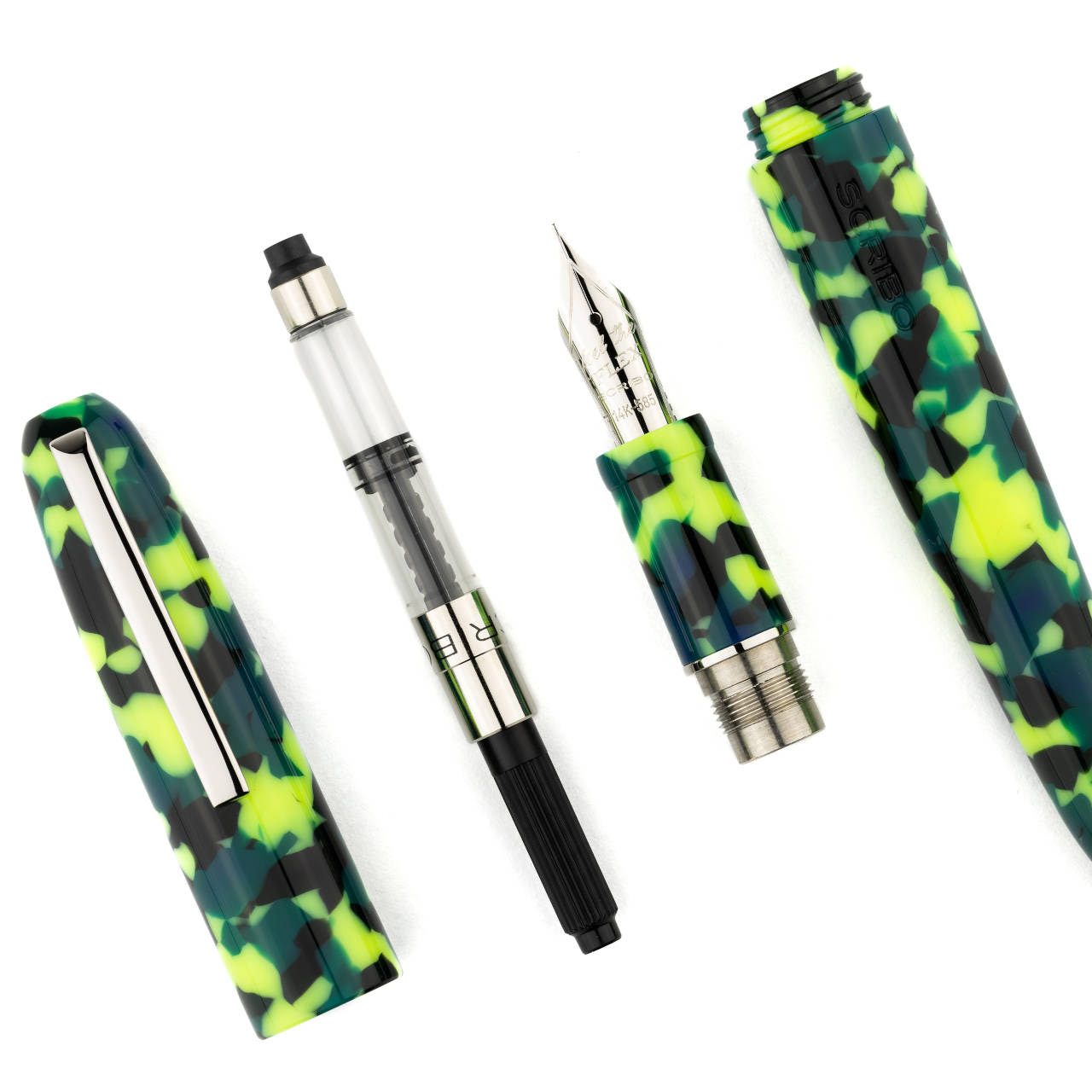 Scribo Piuma Pop Art Green/Yellow ST Reservoarpenna