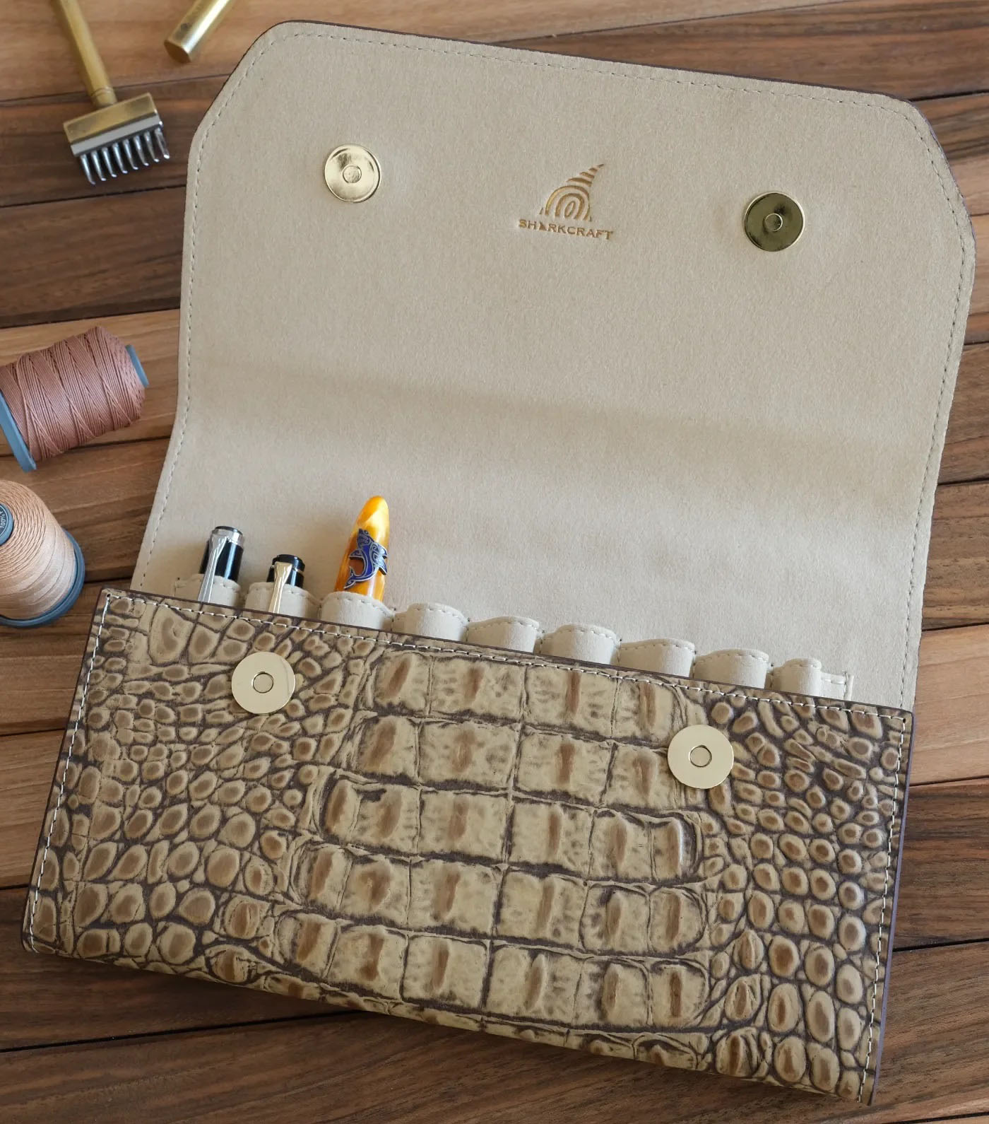 Sharkcraft Octopus Croco Original Pen Pouch (9 peças)