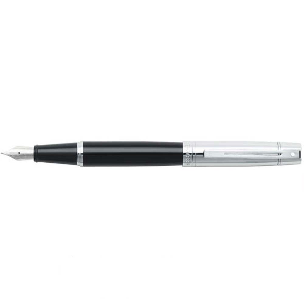 Sheaffer 300 Black / Chrome Caneta de Tinta Permanente