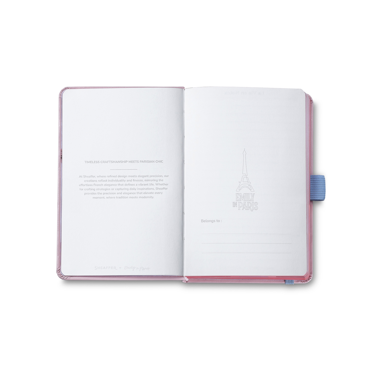 Sheaffer Sentinel Emily in Paris Matte Pink Bow ST Balpen and Notebook Set