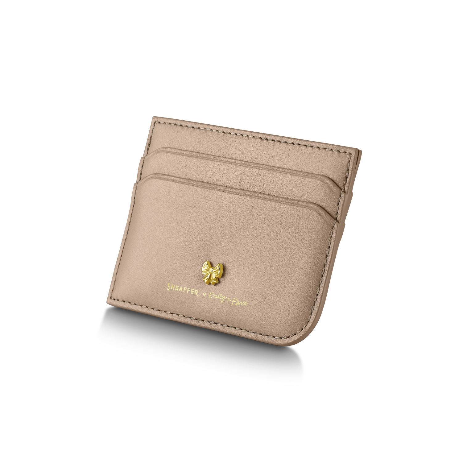 Sheaffer 100 Emily in Paris Champagne Gold GT Ballpoint and Credit Card Holder Set