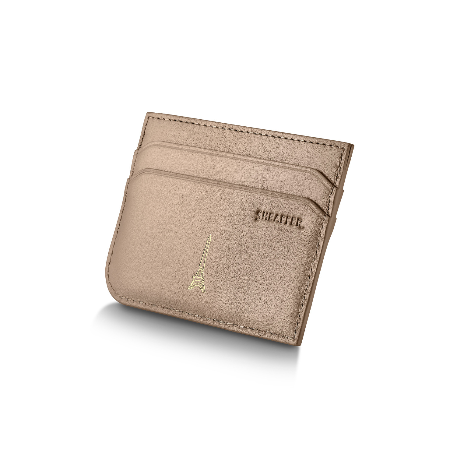 Sheaffer 100 Emily in Paris Champagne Gold GT Ballpoint and Credit Card Holder Set