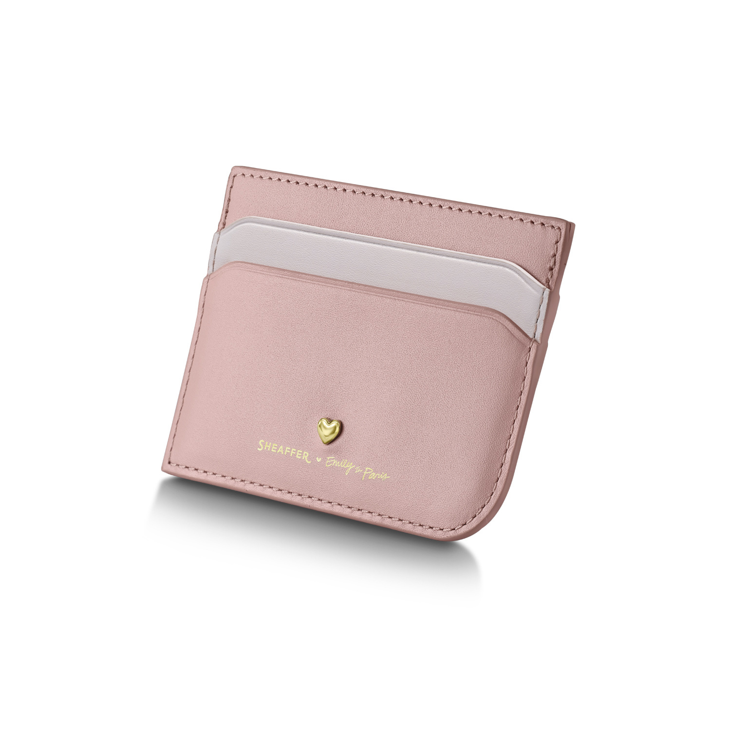 Sheaffer Prelude Mini Emily in Paris Pastel Pink and Swarovski Crystal RGT Ballpoint and Credit Card Holder Set
