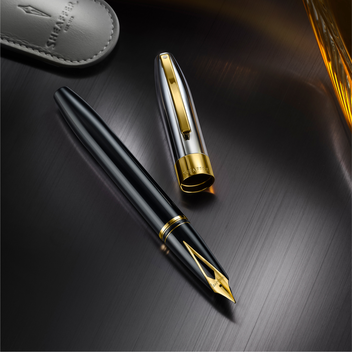 Sheaffer Legacy Heritage Black Laque and Chrome Cap GT Fountain pen