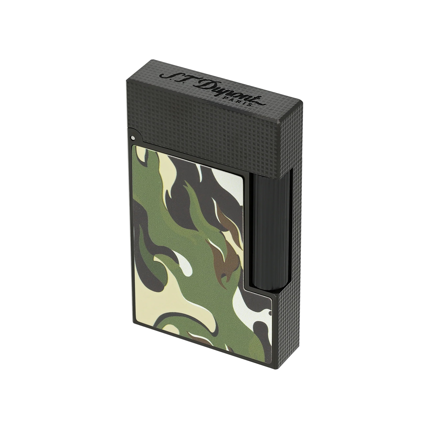 S.T. Dupont Ligne 2 Cling Guilloche Under Lacquer Camo Khaki Isqueiro  C16050