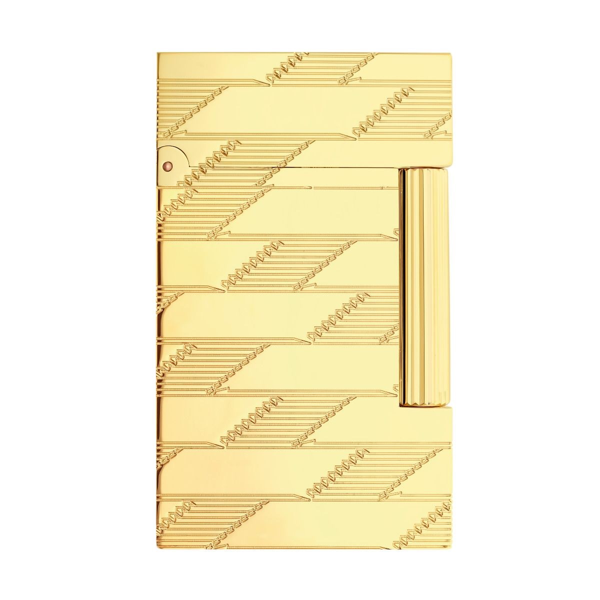 S.T. Dupont Ligne 2 Cling Monogram 1872 Gold Lighter