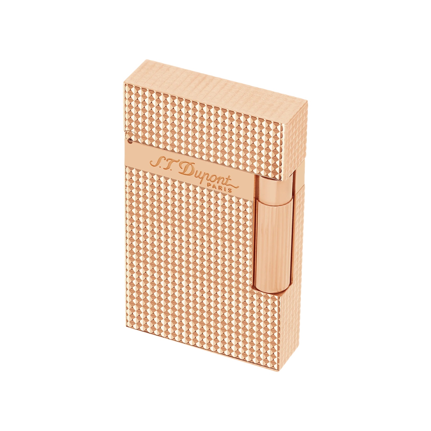 S.T. Dupont Ligne 2 Guilloche Rose Gold Lighter 016424