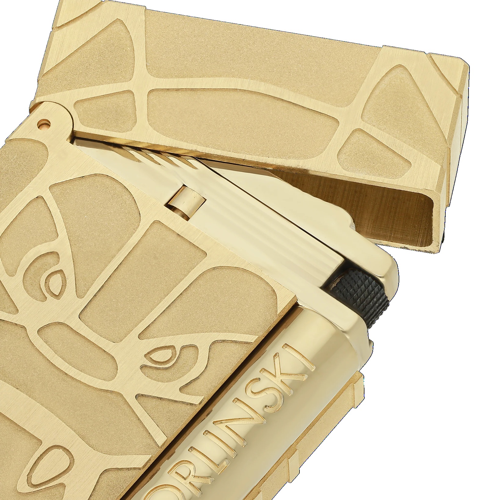 S.T. Dupont Ligne 2 Orlinski Brushed Gold Lighter Isqueiro  C16061CL