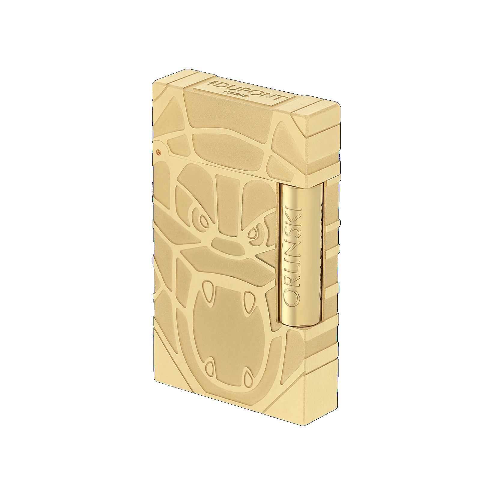 S.T. Dupont Ligne 2 Orlinski Brushed Gold Lighter Isqueiro  C16061CL