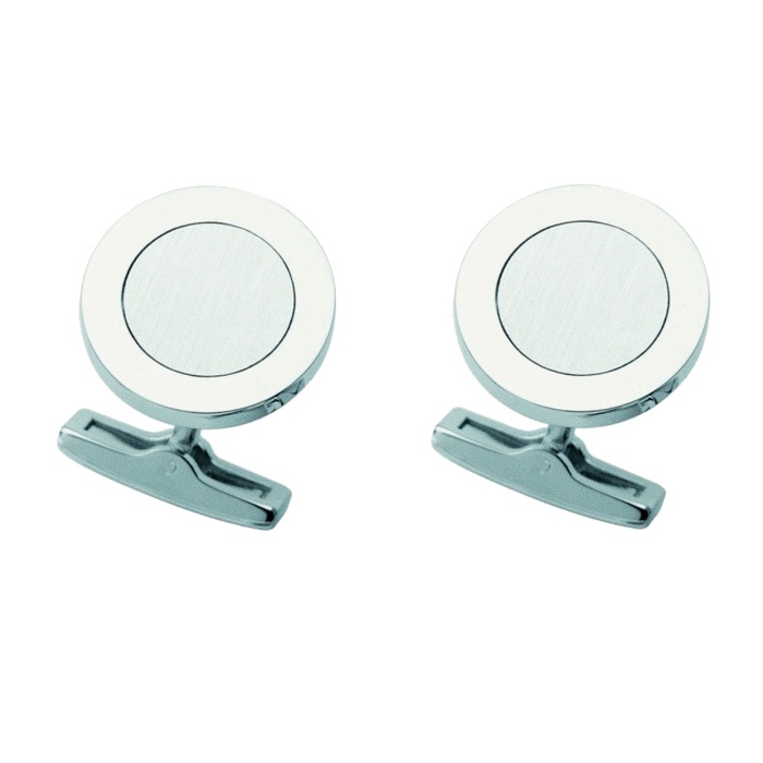 S.T. Dupont Round Platina Cufflinks 5069
