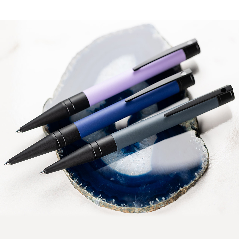 S.T. Dupont D-Initial Velvet Lilac & Black Balpen 265001