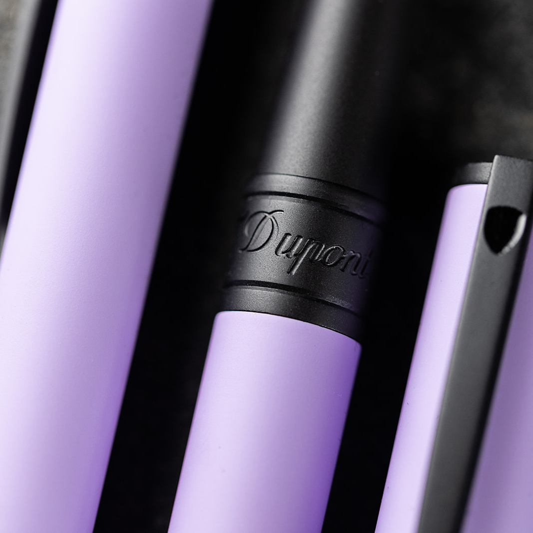 S.T. Dupont D-Initial Velvet Lilac & Black Balpen 265001