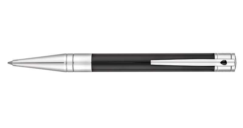 S.T. Dupont D-Initial Black & Chrome Ballpoint