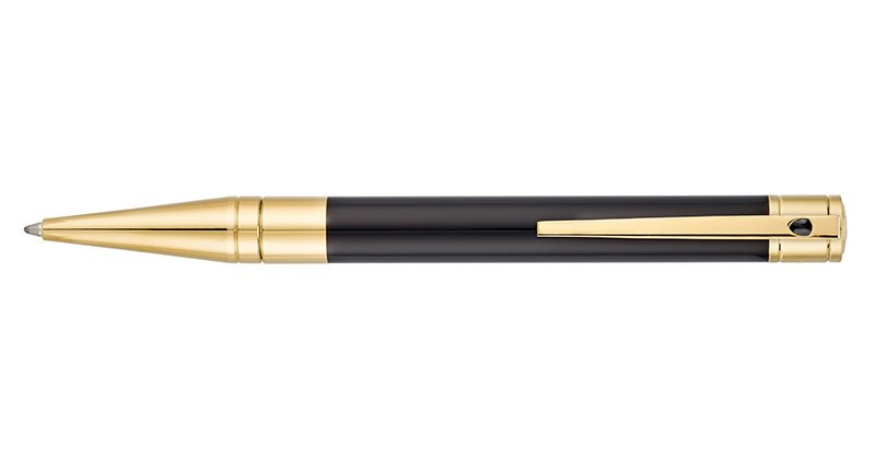 S.T. Dupont D-Initial Black & Gold Ballpoint 265202