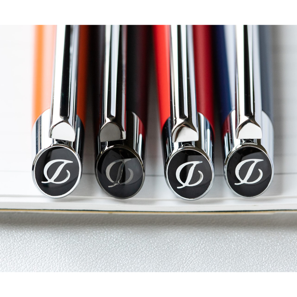 S.T. Dupont Défi Millennium Silver and Matt Orange Ballpoint