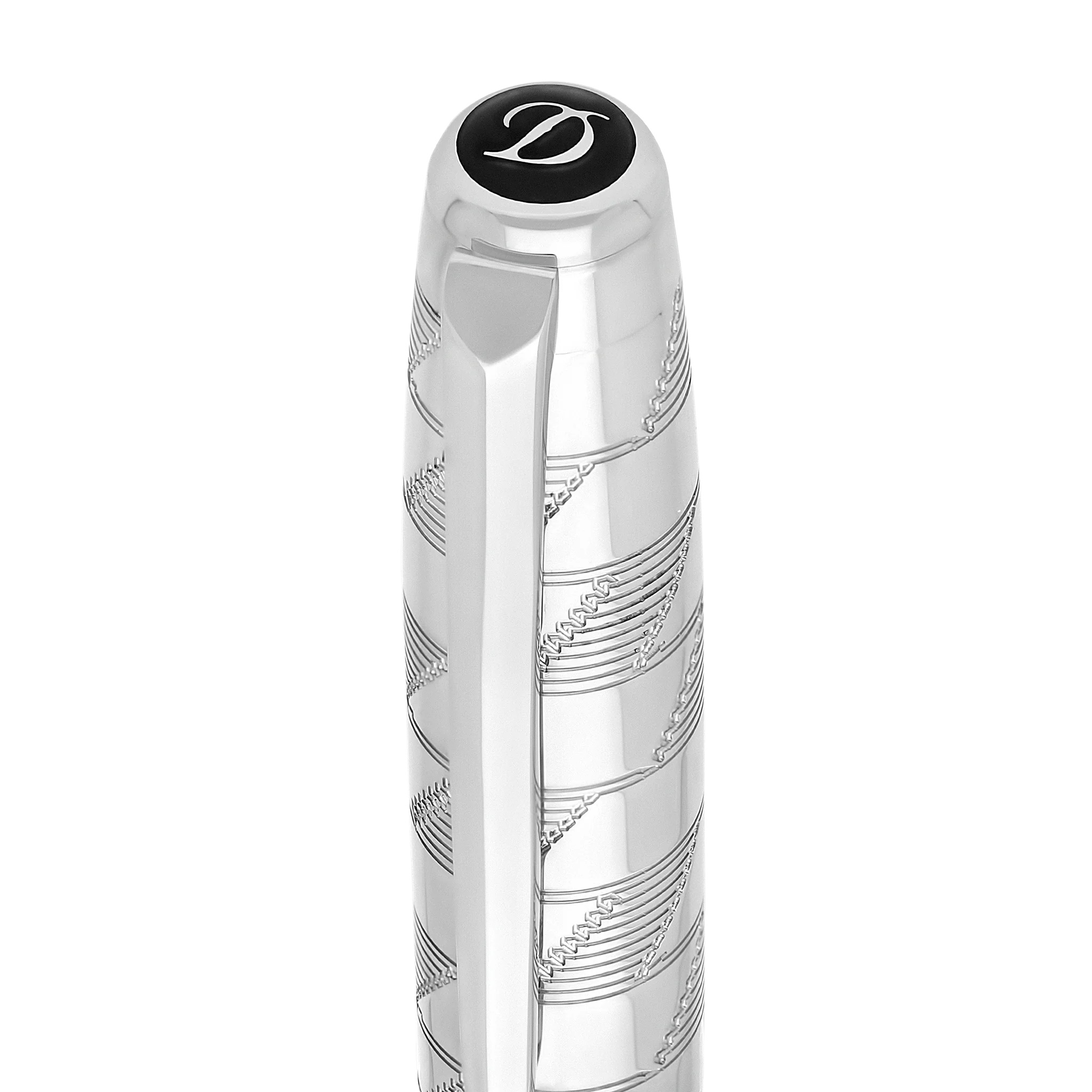 S.T. Dupont Line D Eternity Monogram 1872 Silver Medium Fountain pen