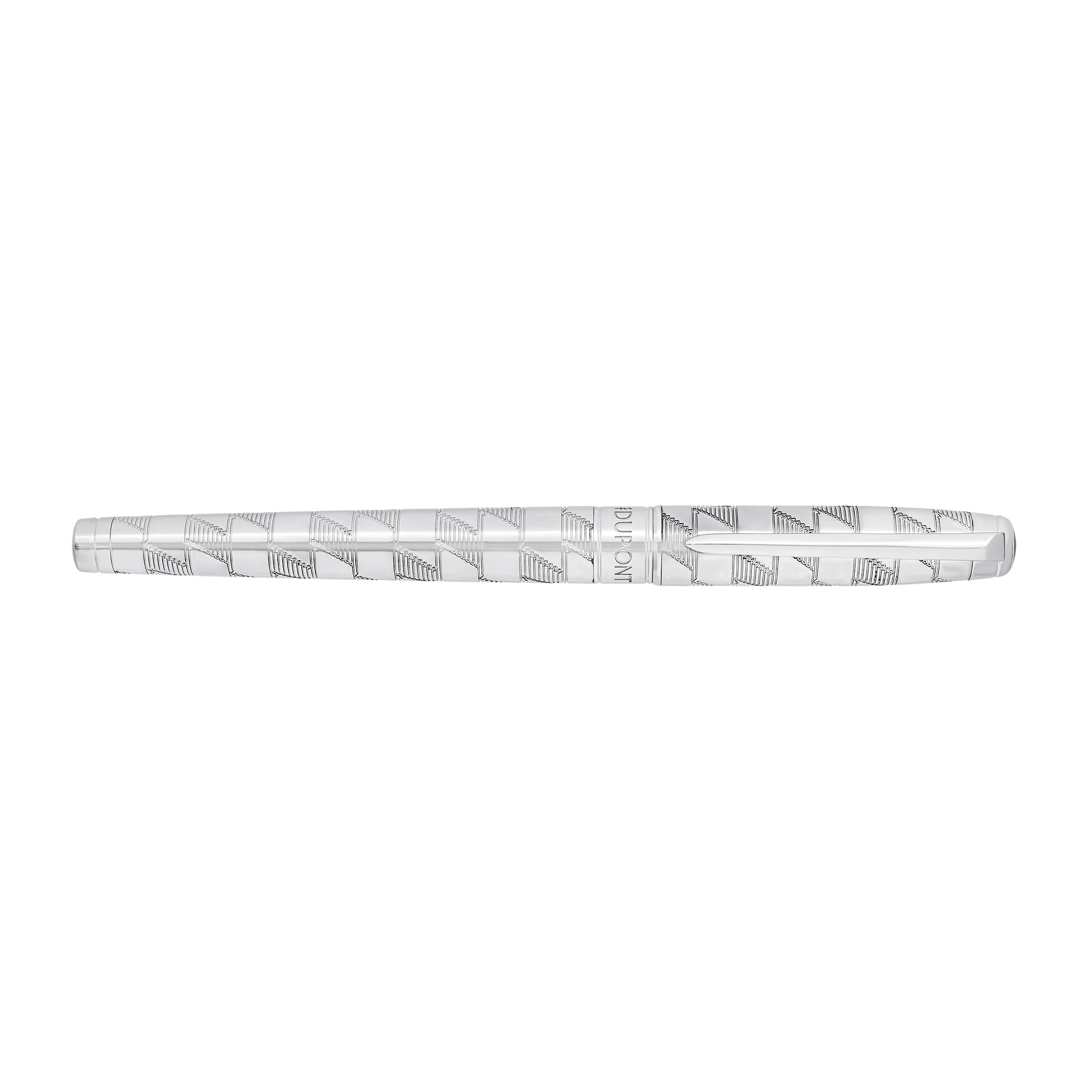 S.T. Dupont Line D Eternity Monogram 1872 Silver Medium Fountain pen
