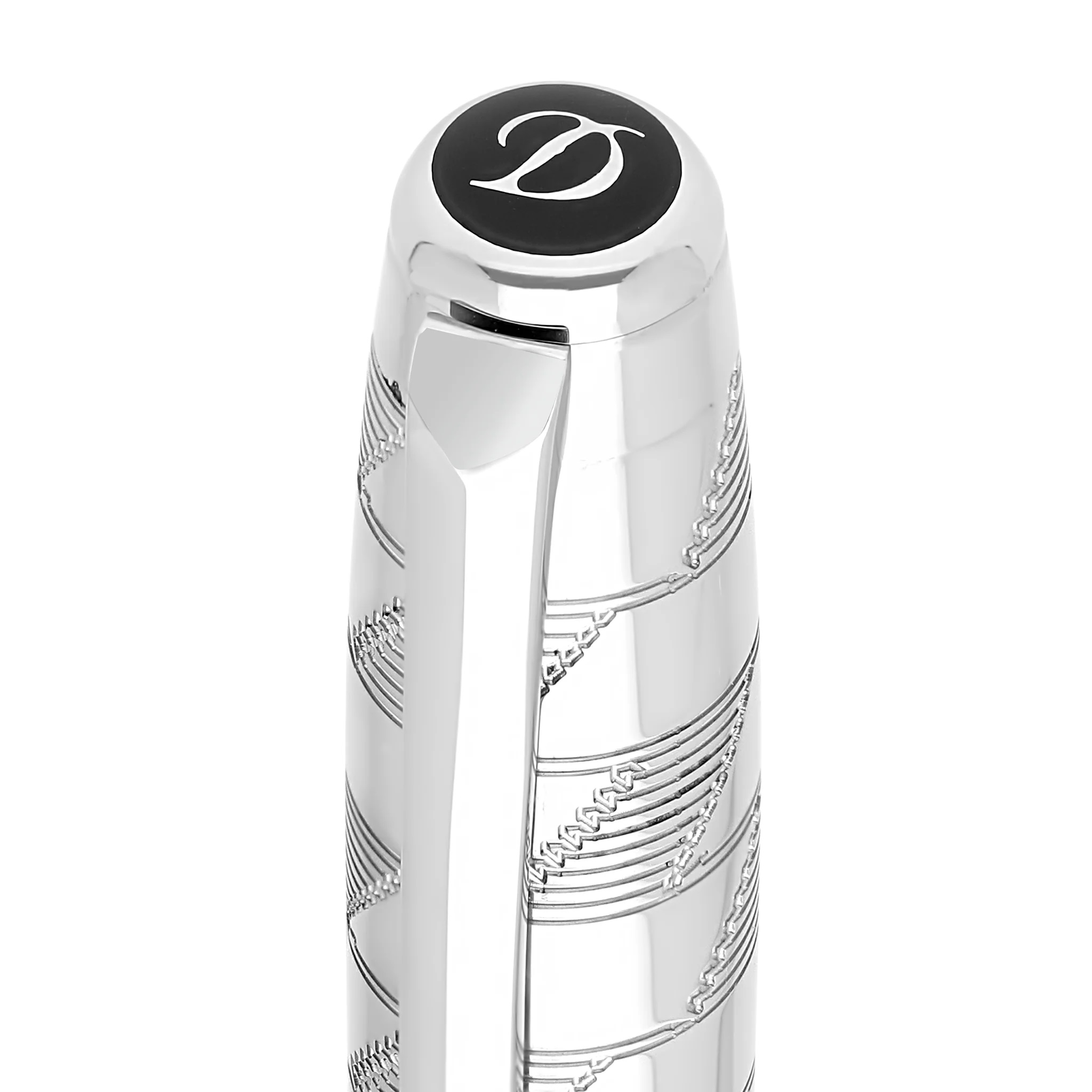 S.T. Dupont Line D Eternity Monogram 1872 Silver Large Fountain pen