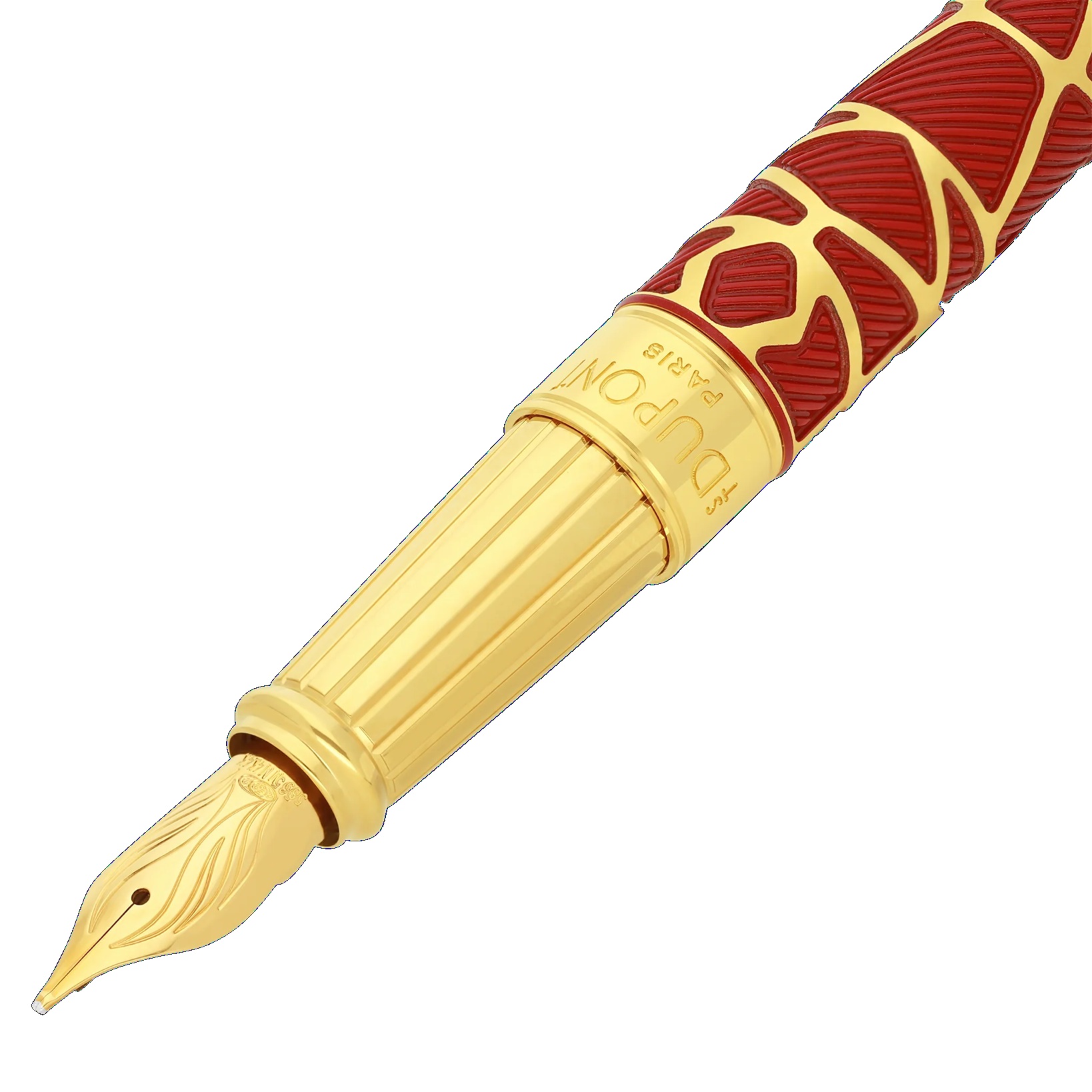 S.T. Dupont Line D Eternity Orlinski Red & Gold Large Vulpen 420060L