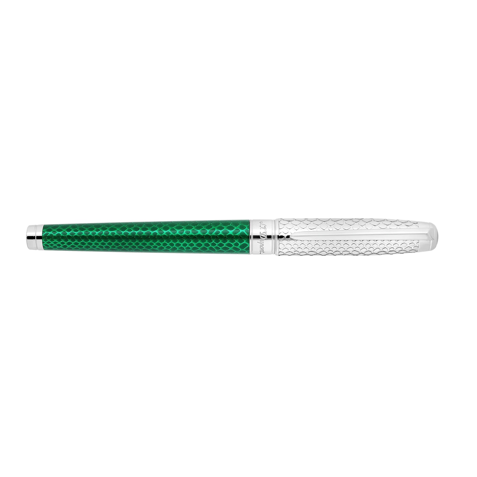 S.T. Dupont Line D Eternity Snake Skin Green Large Stylo plume 420078L