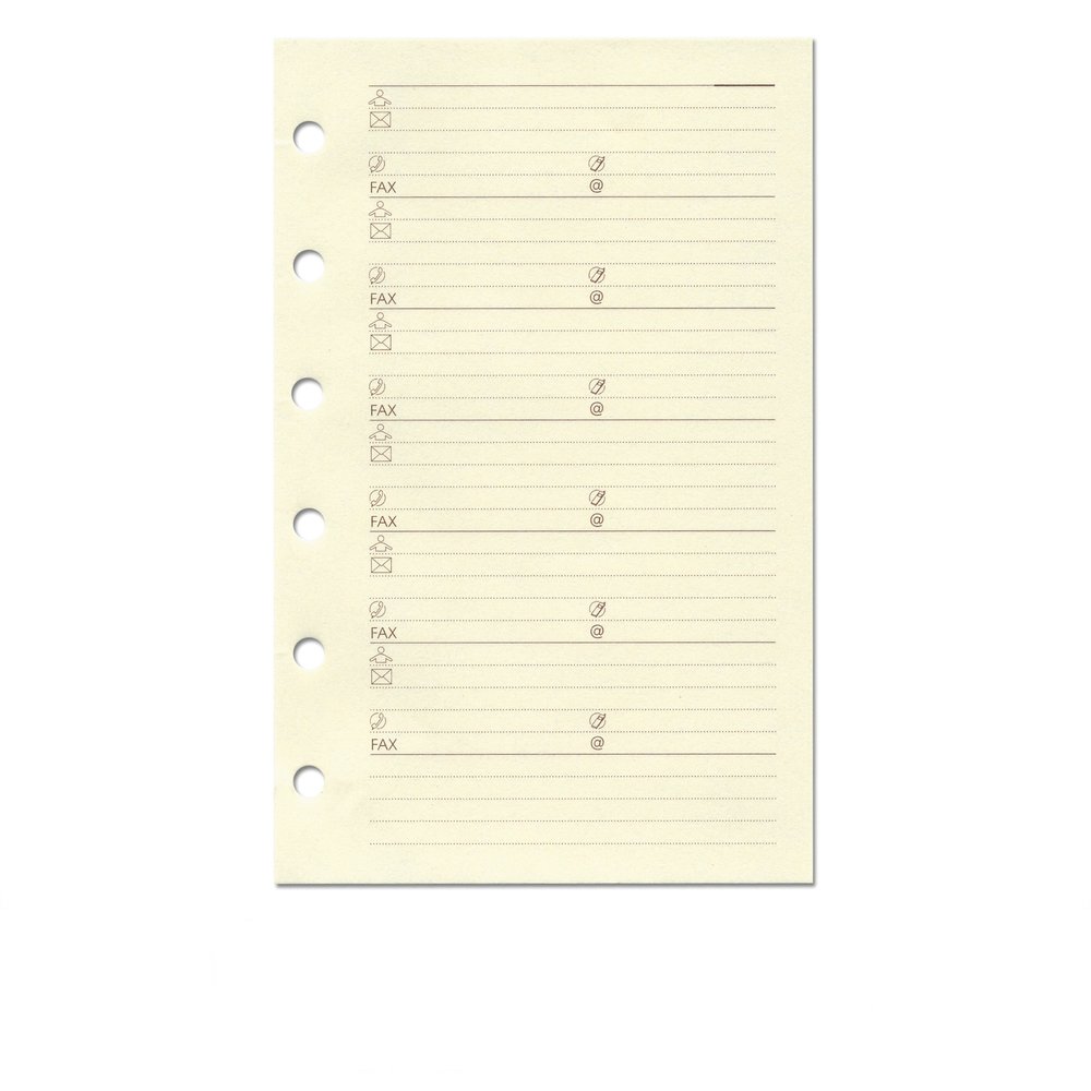 Succes Refill A5 Cream Address Notepaper