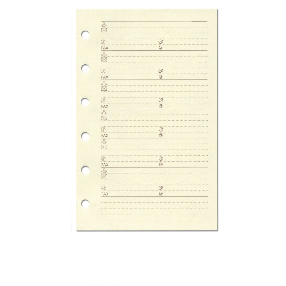 Succes Refill Junior Cream Address Notepaper