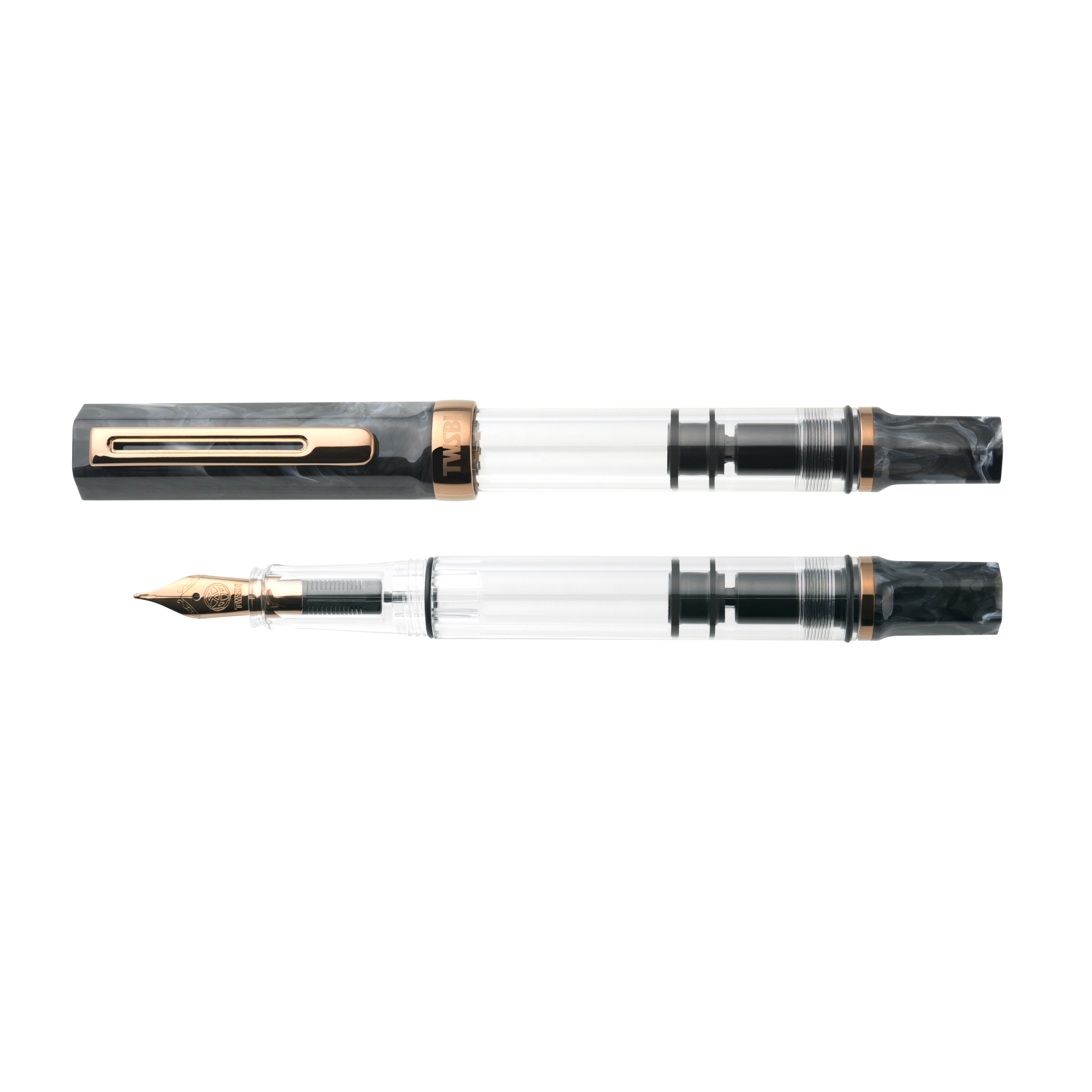 TWSBI Eco Black Marble with Bronze Fountain pen