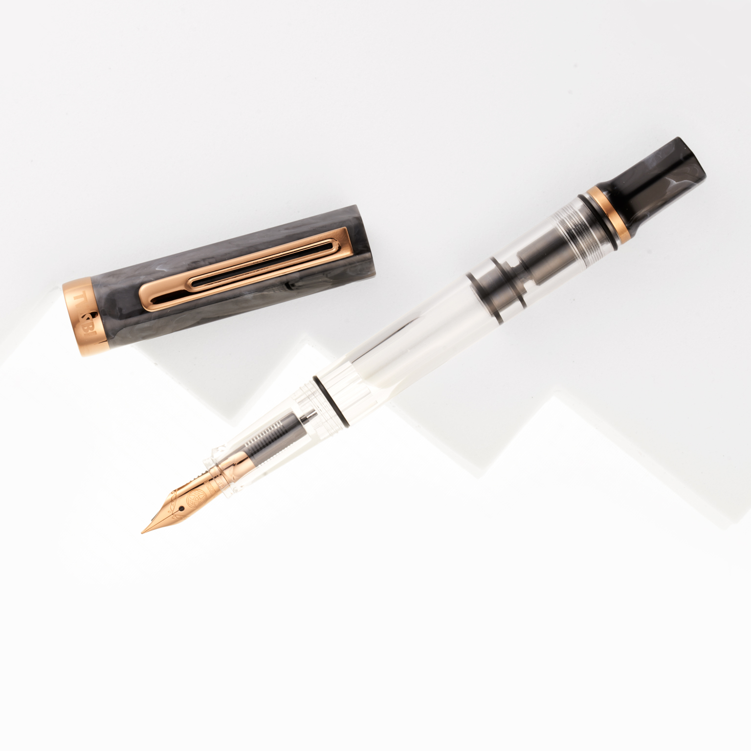 TWSBI Eco Black Marble with Bronze Fountain pen