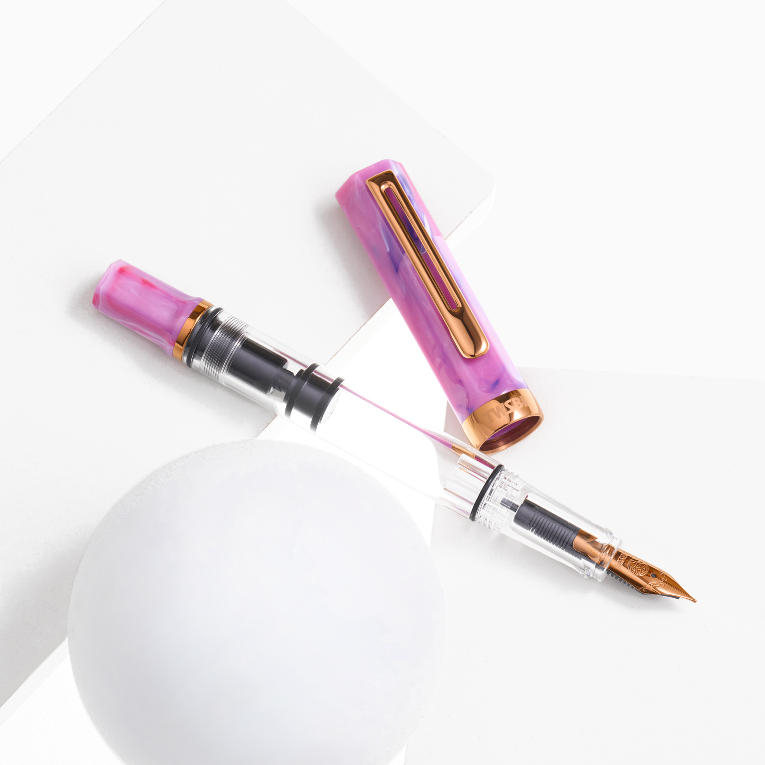 TWSBI Eco Fluorite Purple with Bronze Fountain pen