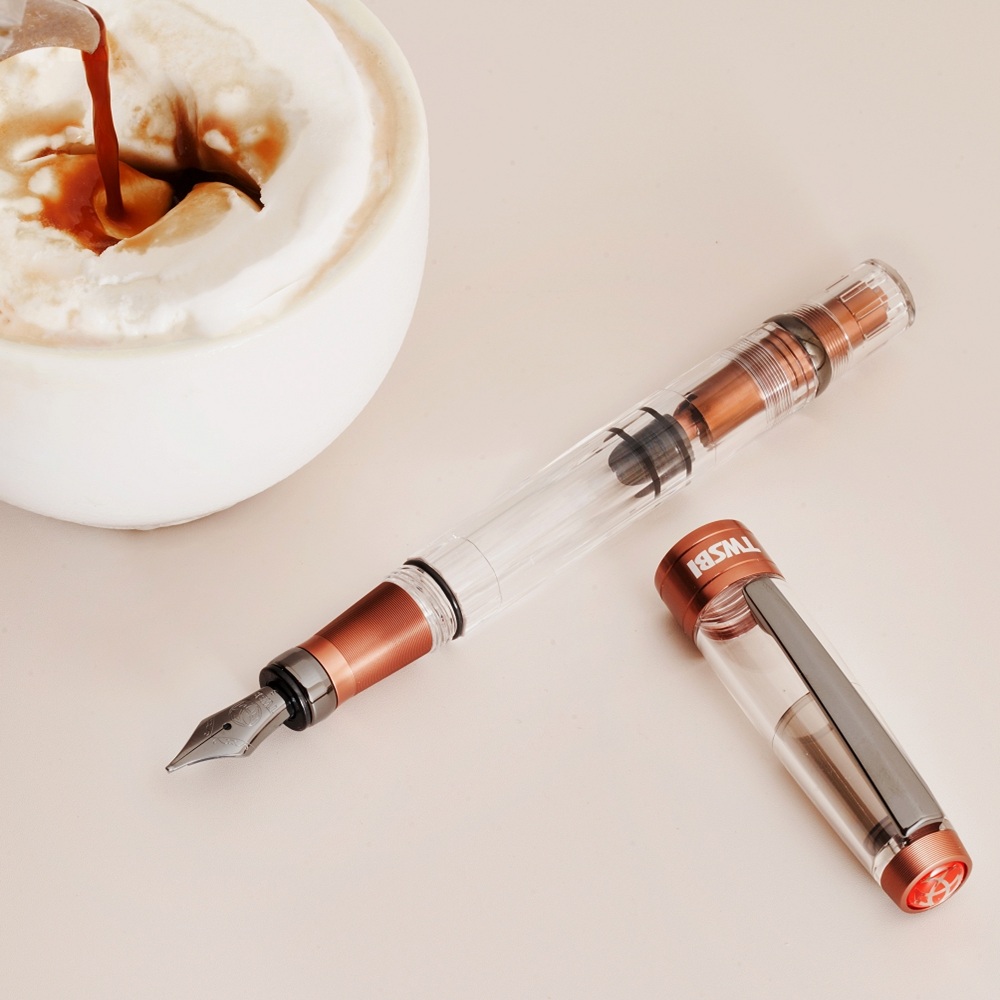 TWSBI Diamond 580 AL R Affogato with Onyx Fountain pen
