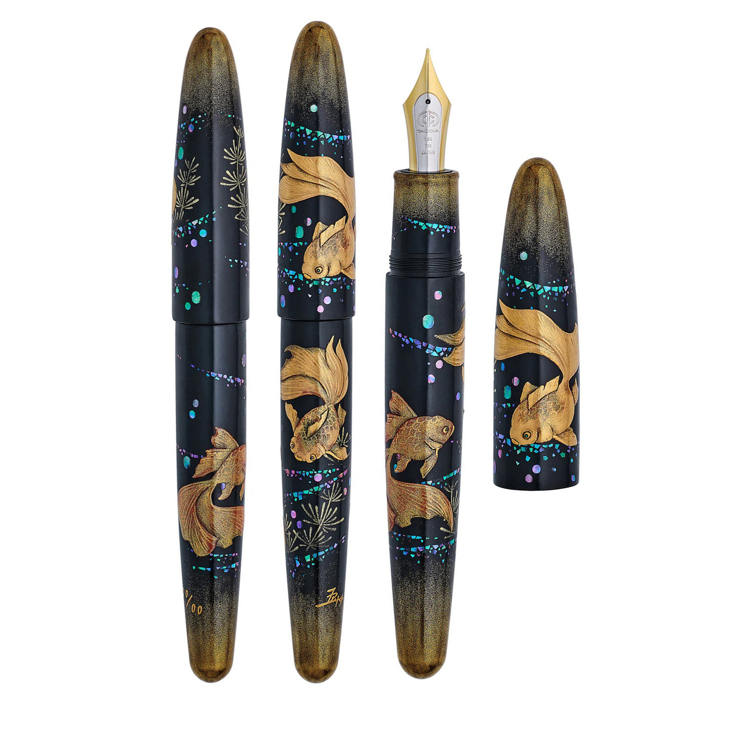 Taccia Miyabi Empress Maki-e Goldfish Suaka LE Fountain pen