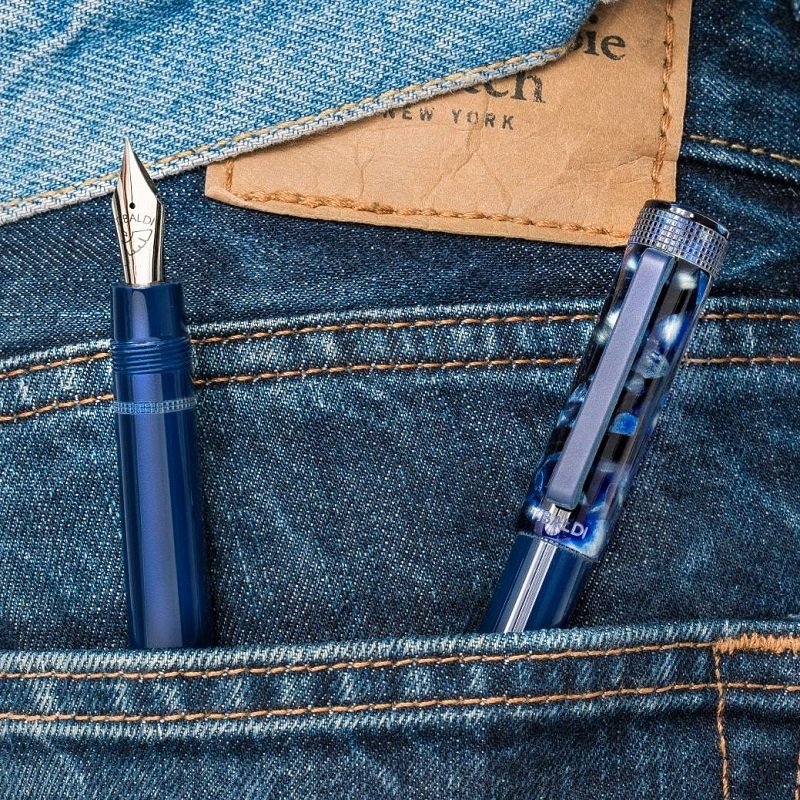Tibaldi Perfecta Stonewash Blue Denim Fountain pen