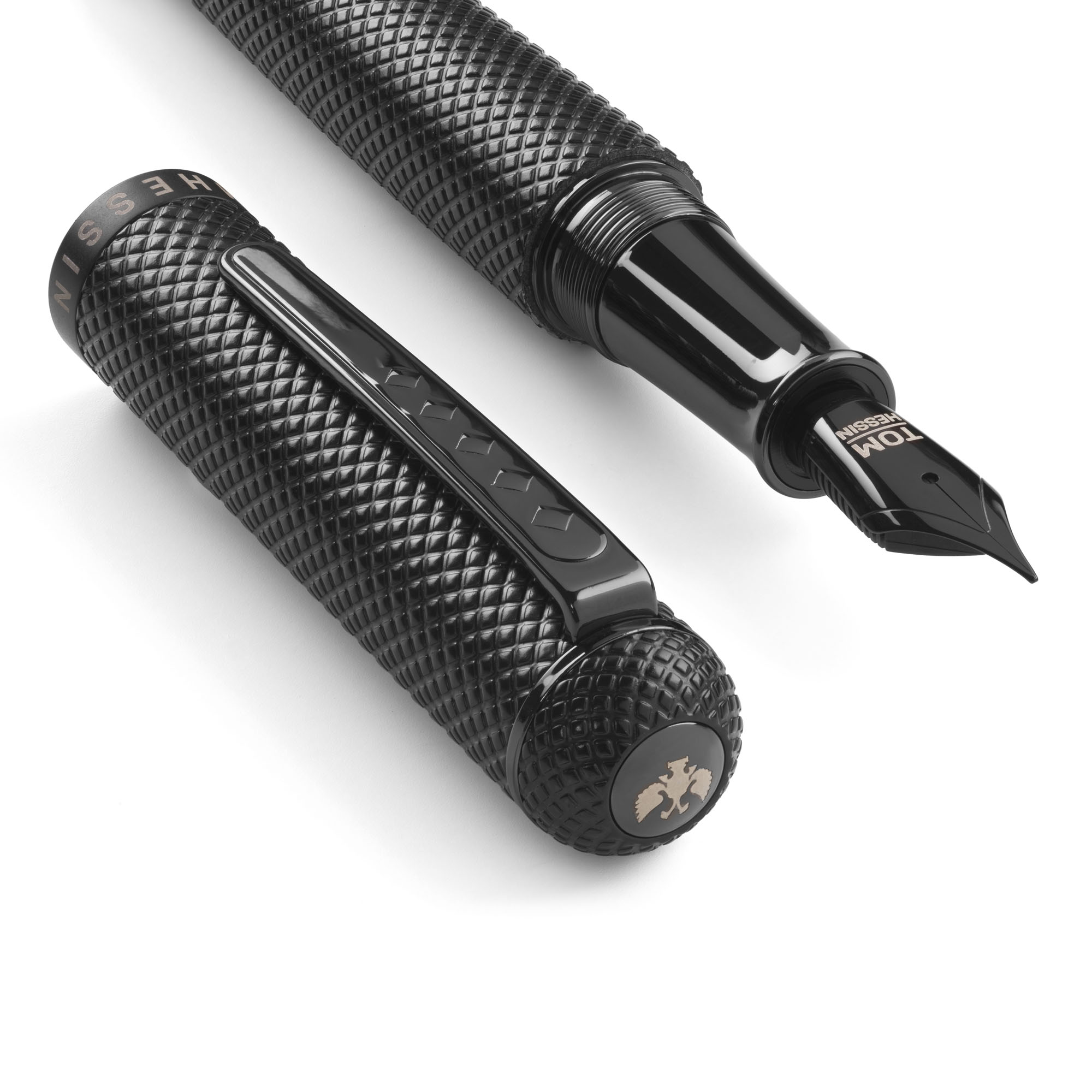 Tom Hessin Charles 1870 Gherkin Collection All Black Fountain pen